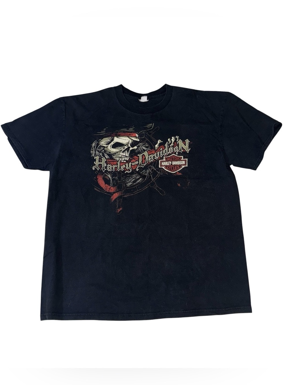 Harley Davidson Men's M Medium Vintage Crewneck T-Shirt Skull Print El Paso TX